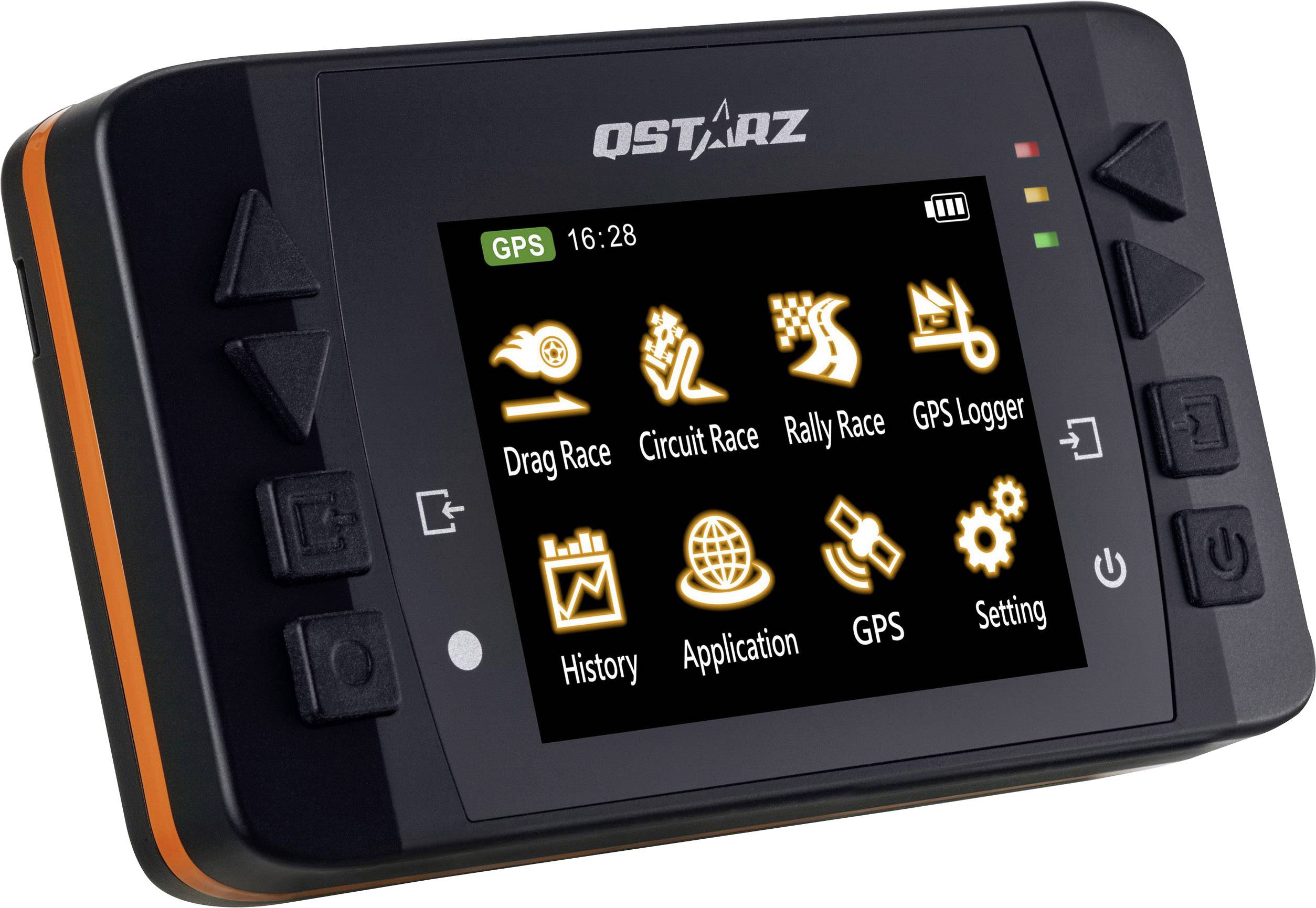 Qstarz LT-6000S GPS Laptimer Fahrzeugtracker Schwarz, Orange 1St.