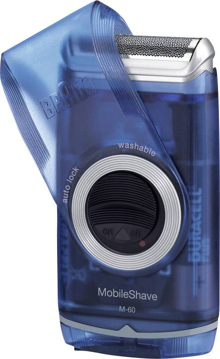 Braun Mobile Shaver M-60 M60 Folienrasierer Blau (klar)