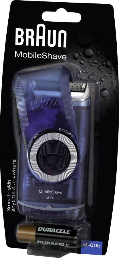 Braun Mobile Shaver M-60 M60 Folienrasierer Blau (klar)