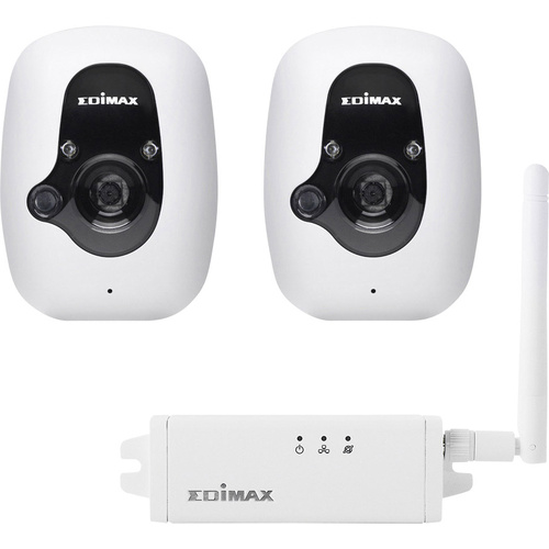 EDIMAX IC-3210WK WLAN IP-Überwachungskamera-Set mit 2 Kameras 640 x 480 Pixel