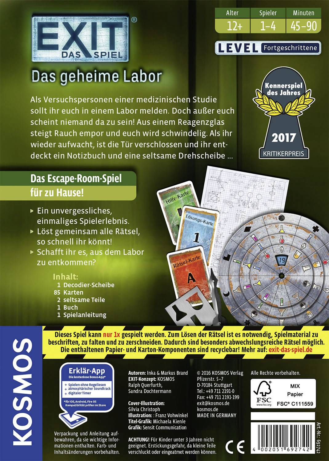 Kosmos 692742 Geheim Labor