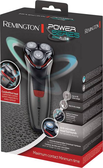 Remington PR1350 41185560100 Rotationsrasierer Rot, Schwarz, Grau