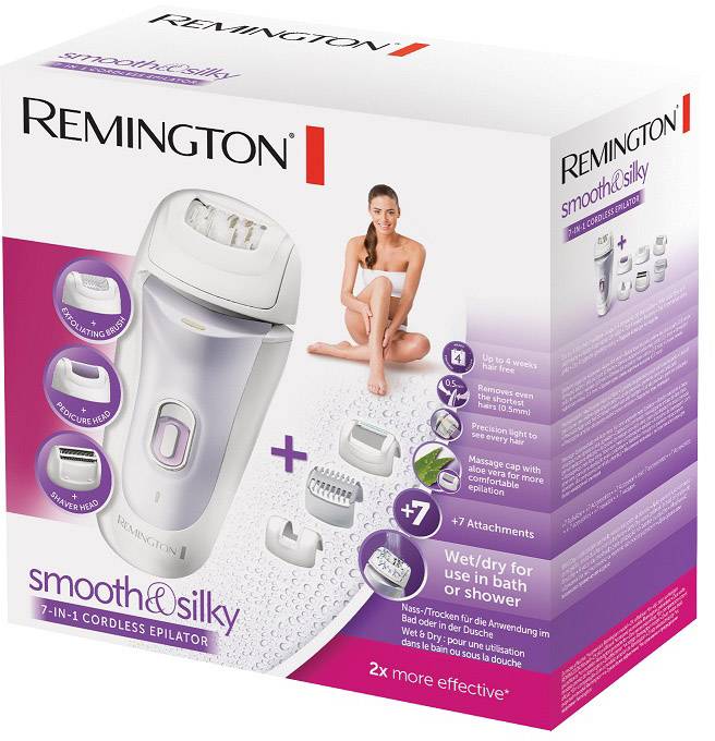 Remington EP7035 - 7-i-1smooth & Silky Epilierer Weiß, Lila