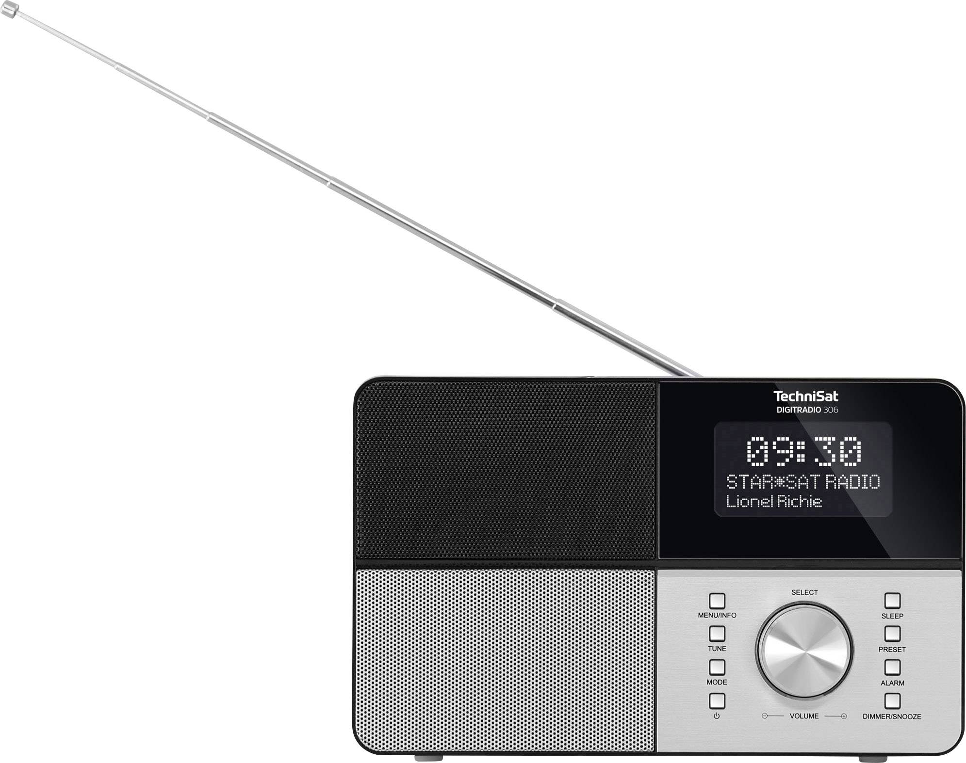 TechniSat DIGITRADIO 306 IR Tischradio DAB+, UKW Schwarz