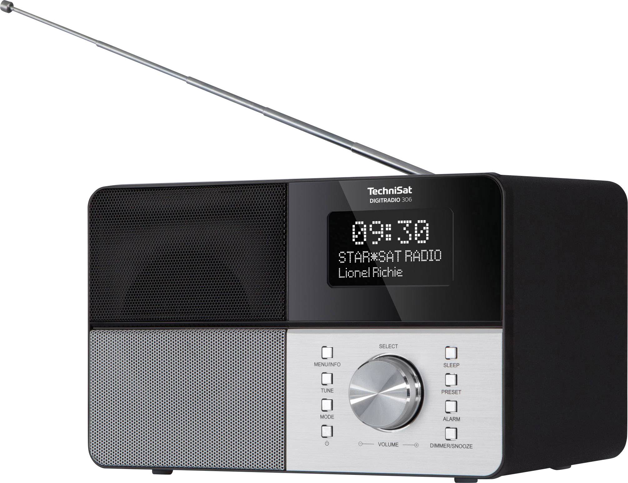 TechniSat DIGITRADIO 306 IR Tischradio DAB+, UKW Schwarz