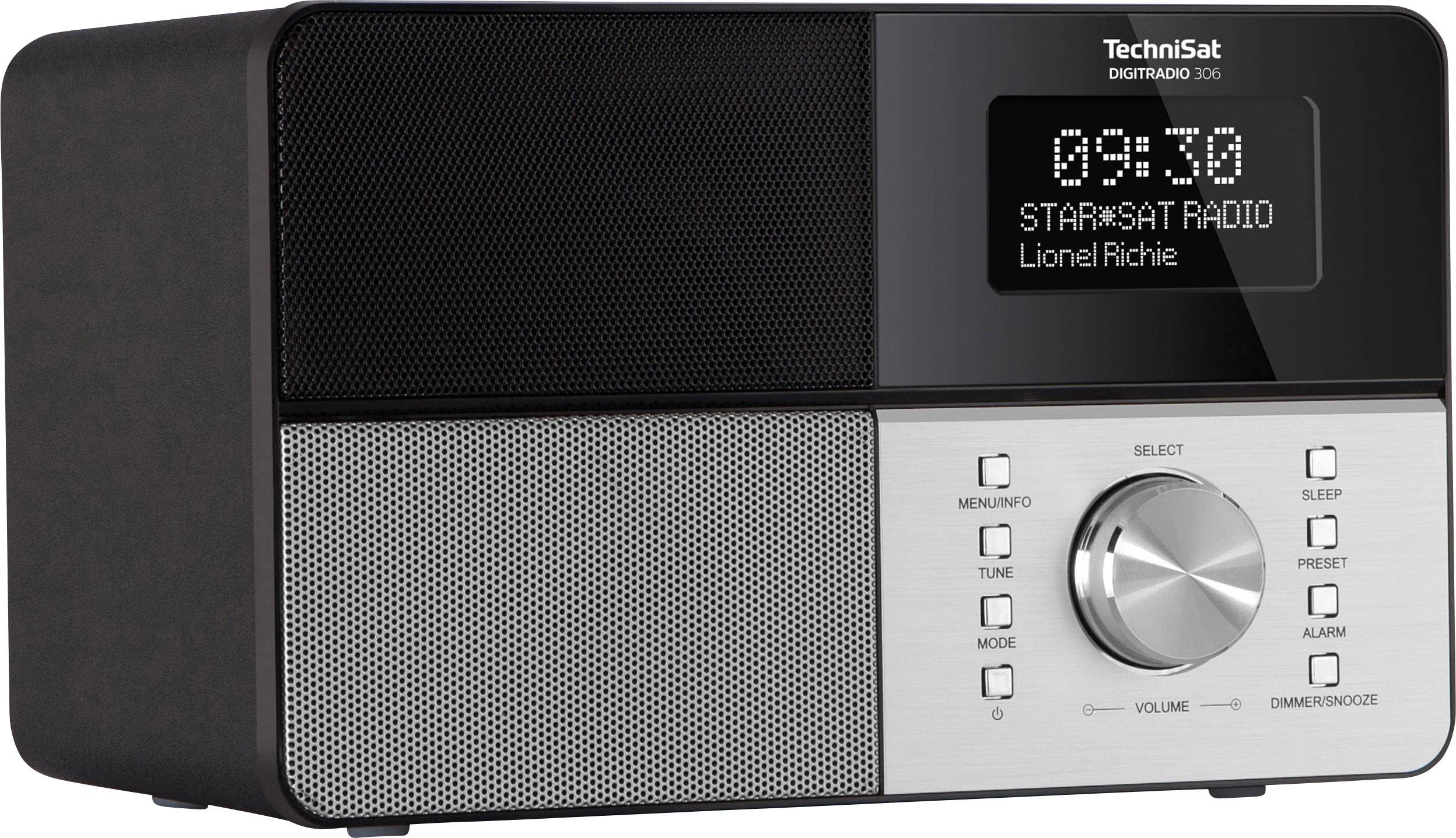 TechniSat DIGITRADIO 306 IR Tischradio DAB+, UKW Schwarz