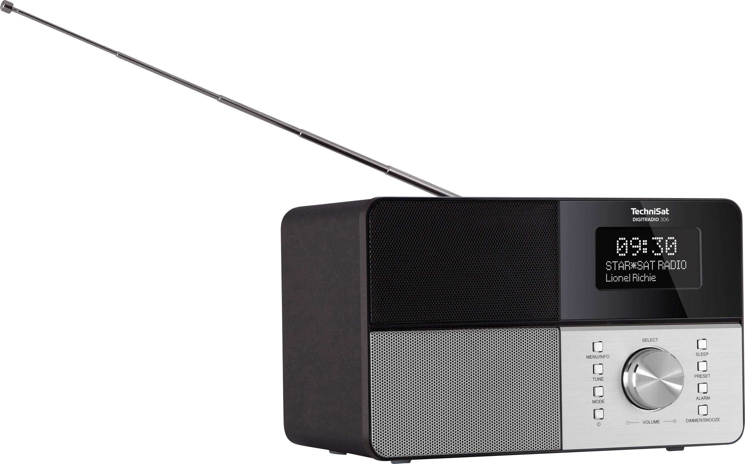 TechniSat DIGITRADIO 306 IR Tischradio DAB+, UKW Schwarz