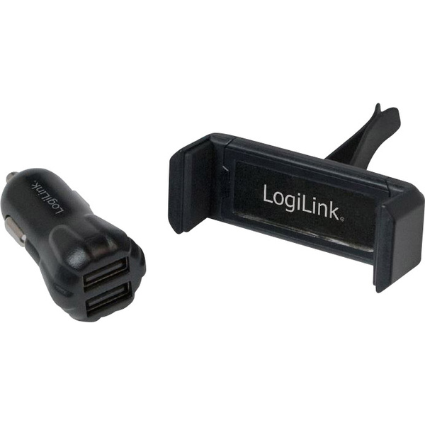 LogiLink PA0133 USB-Ladegerät 10 W KFZ, LKW Ausgangsstrom (max.) 2000 mA Anzahl Ausgänge: 2 x USB