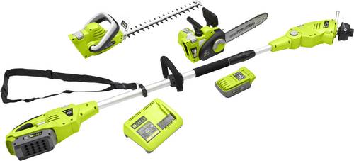 Zipper ZI-GPS40V-AKKU Akku Gartenwerkzeug-Set inkl. Akku, Tragegurt 40V Li-Ion