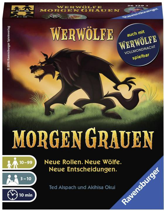 Ravensburger Ravensburger 267293 Werwölfe - MorgenGrauen 267293 Anzahl Spieler (max.): 10