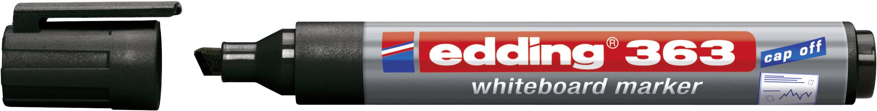 edding Whiteboardmarker 363 4-363001 1-5mm Keilspitze schwarz