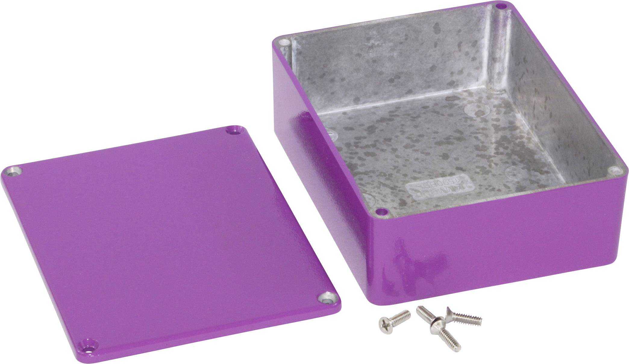 Hammond Electronics 1590BBSPR Universal-Gehäuse 120 x 94 x 42 Aluminium Purple 1St.
