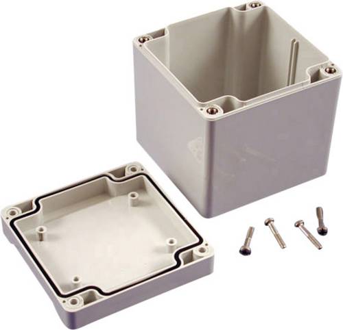 Hammond Electronics 1555EE2GY Universal-Gehäuse 90 x 90 x 90 Polycarbonat Grau 1 St.