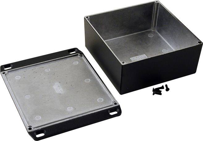 Hammond Electronics 1590KKFLBK Universal-Gehäuse 125 x 125 x 56 Aluminium Schwarz 1St.