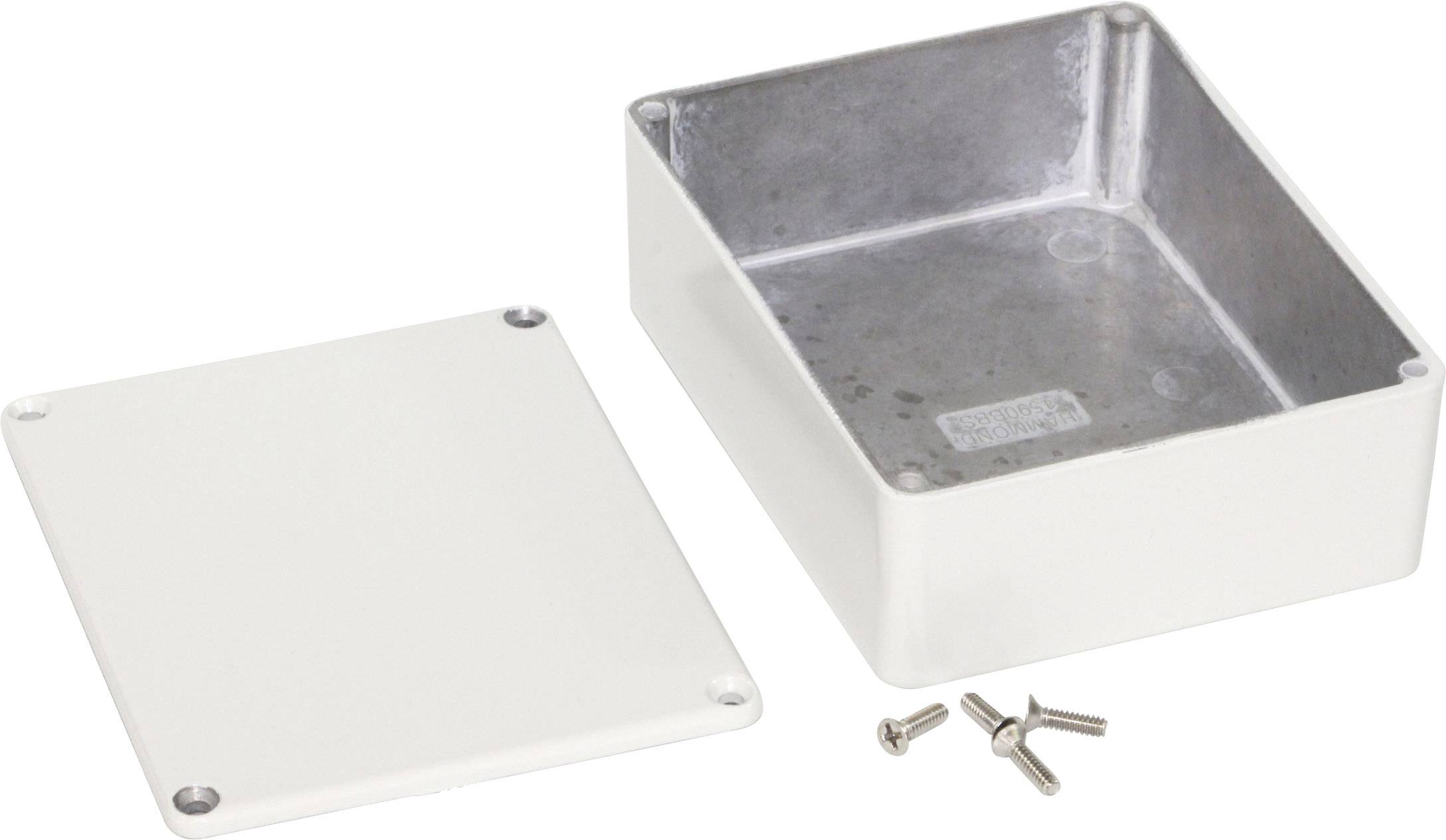 Hammond Electronics 1590BBSLG Universal-Gehäuse 120 x 94 x 42 Aluminium Lichtgrau 1St.