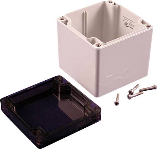 Hammond Electronics 1554EE2GYSL Universal-Gehäuse 90 x 90 x 90 Polycarbonat Grau 1 St.