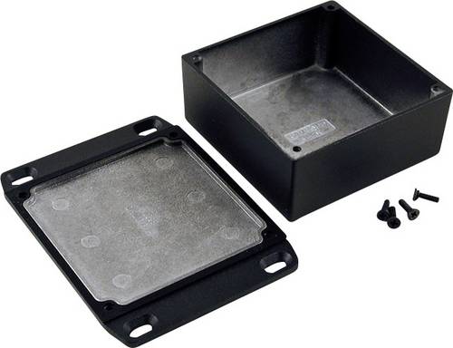 Hammond Electronics 1590WYFLBK Universal-Gehäuse 92 x 92 x 42 Aluminium Schwarz 1 St.