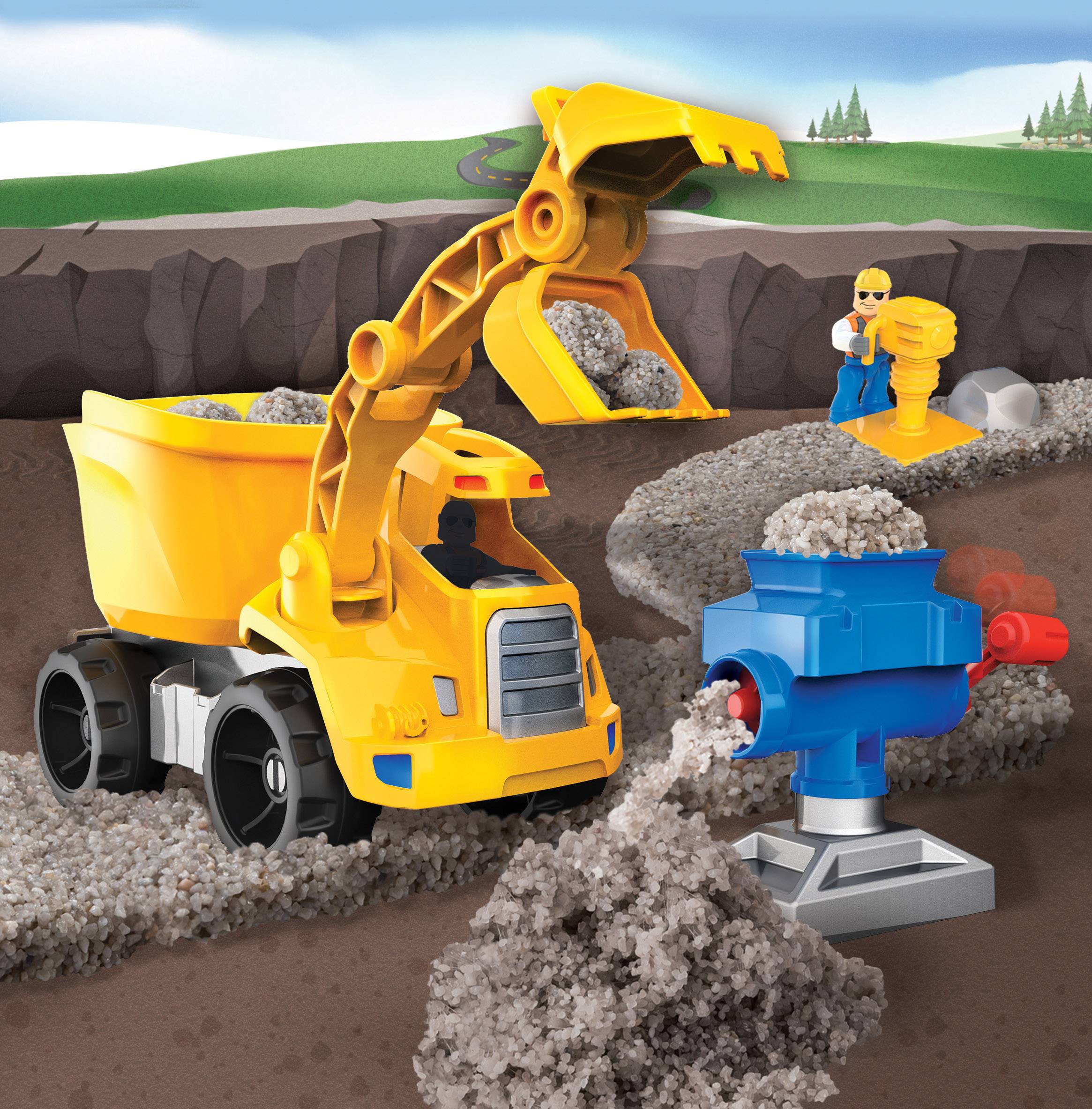 Spin Master Kinetic Rock - Rock Crusher Playset 340 g