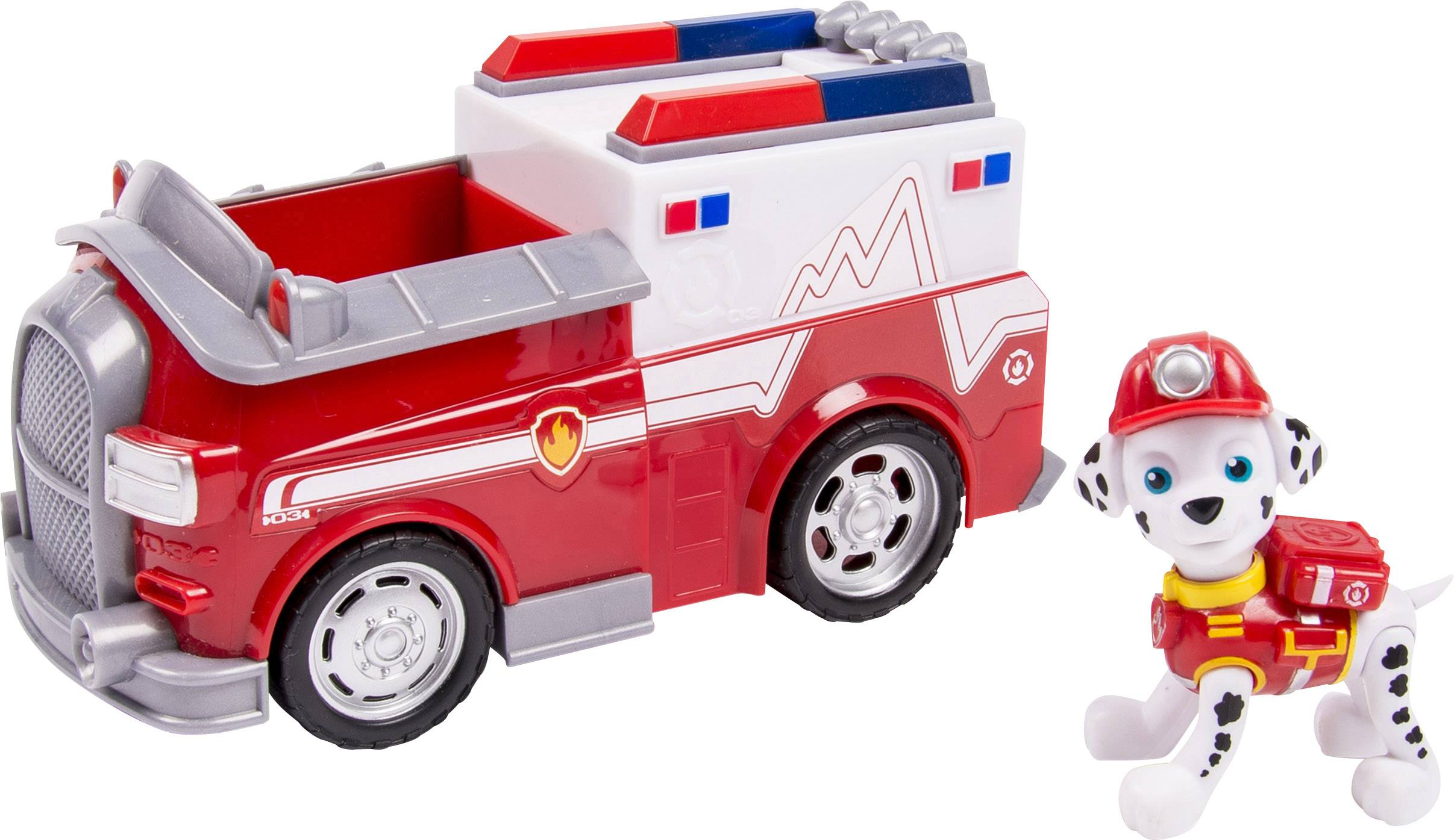 Spin Master Paw Patrol Basic Vehicles - Marshall und Rettungswagen
