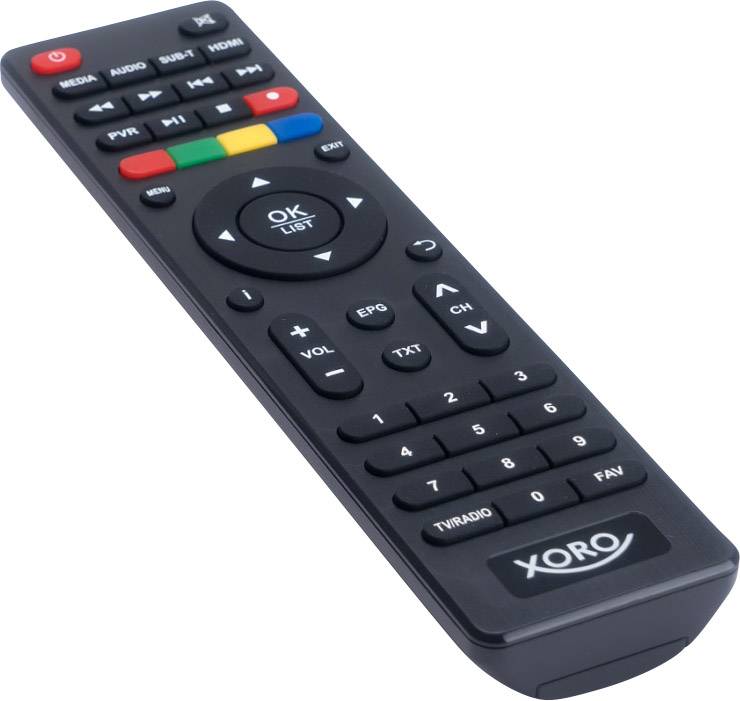 Xoro HRT 8772 TWIN DVB-T2 Receiver freenet TV Entschlüsselung 3 Monate gratis, Deutscher DVB-T2 Standard (H.265), Twin Tuner, Aufnahmefunktion, Front