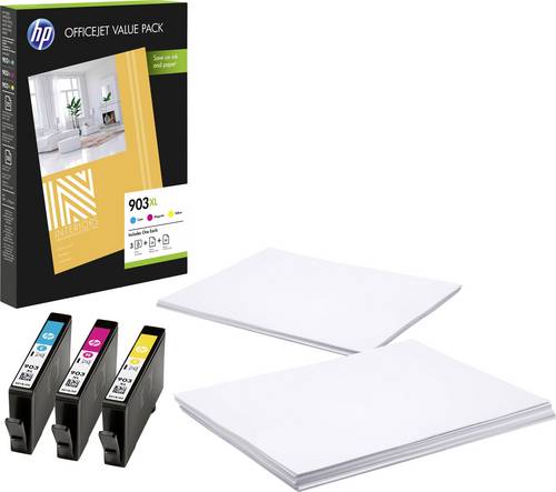 HP 903 XL Tintenpatrone Kombi-Pack Original Cyan, Magenta, Gelb 1CC20AE Druckerpatronen Kombi-Pack