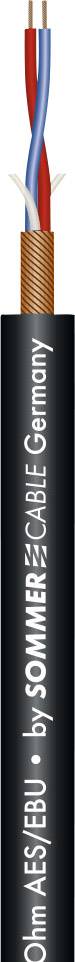 Sommer Cable 200-0371 Mikrofonkabel 2 x 0.14 mm² Schwarz Meterware