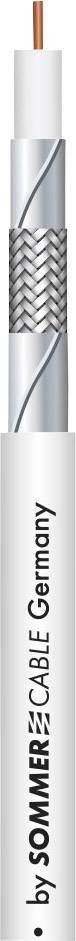 Sommer Cable 601-0950 Koaxialkabel Außen-Durchmesser: 5.6 mm RG59 75 Ω 115 dB Weiß Meterware