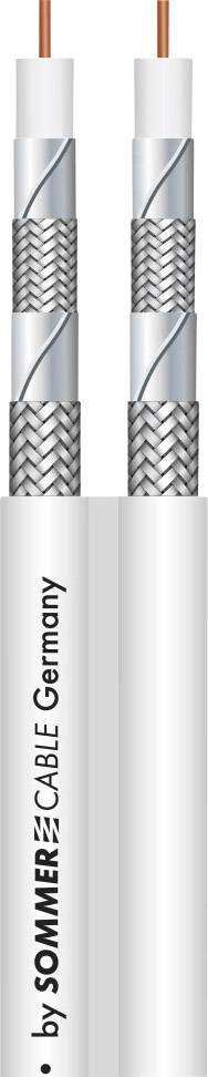 Sommer Cable 601-0960 Koaxialkabel Außen-Durchmesser: 5.6mm RG59 75Ω 110 dB Weiß Meterware