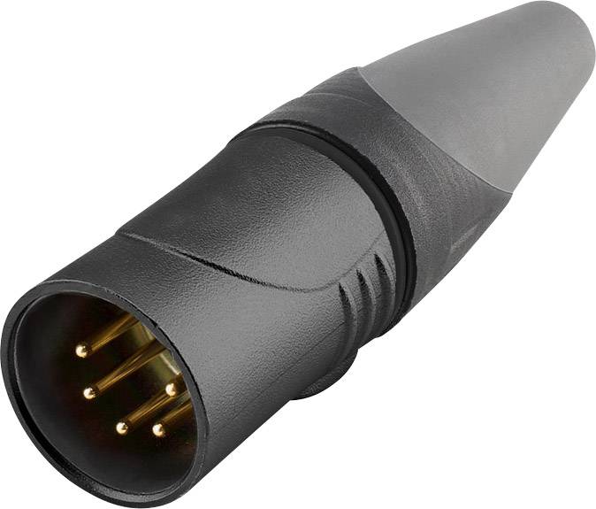 Hicon HI-X5CM-HD-B XLR-Steckverbinder Stecker, gerade Polzahl: 5 Schwarz 1 St.