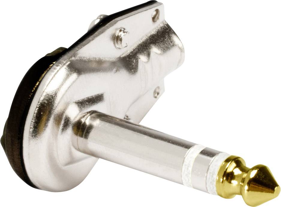 Hicon HI-J63SA05 Klinken-Steckverbinder 6.35 mm Stecker, gewinkelt Polzahl: 3 Silber 1 St.