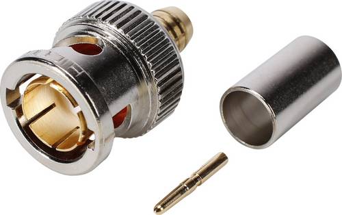 Hicon BNC0.8/3.7HD BNC-Steckverbinder Stecker, gerade 75Ω 1St.