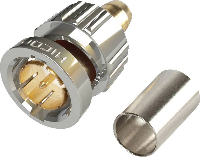 Hicon BNC1.2/5.0-6G BNC-Steckverbinder Stecker, gerade 75 Ω 1 St.