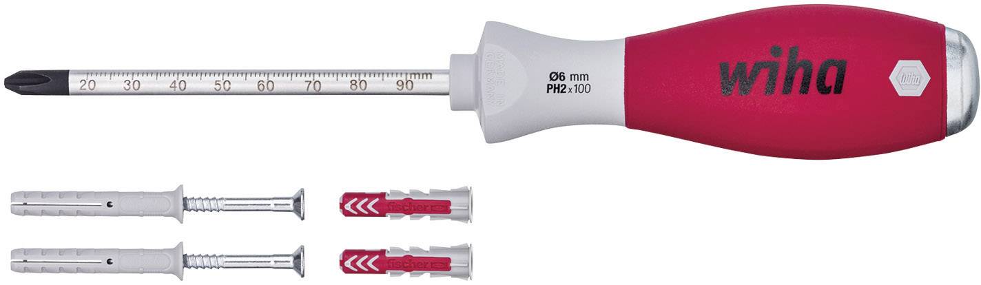 Wiha Werkstatt Dübellochschläger Größe (Schraubendreher) PH 2 Klingenlänge: 100 mm