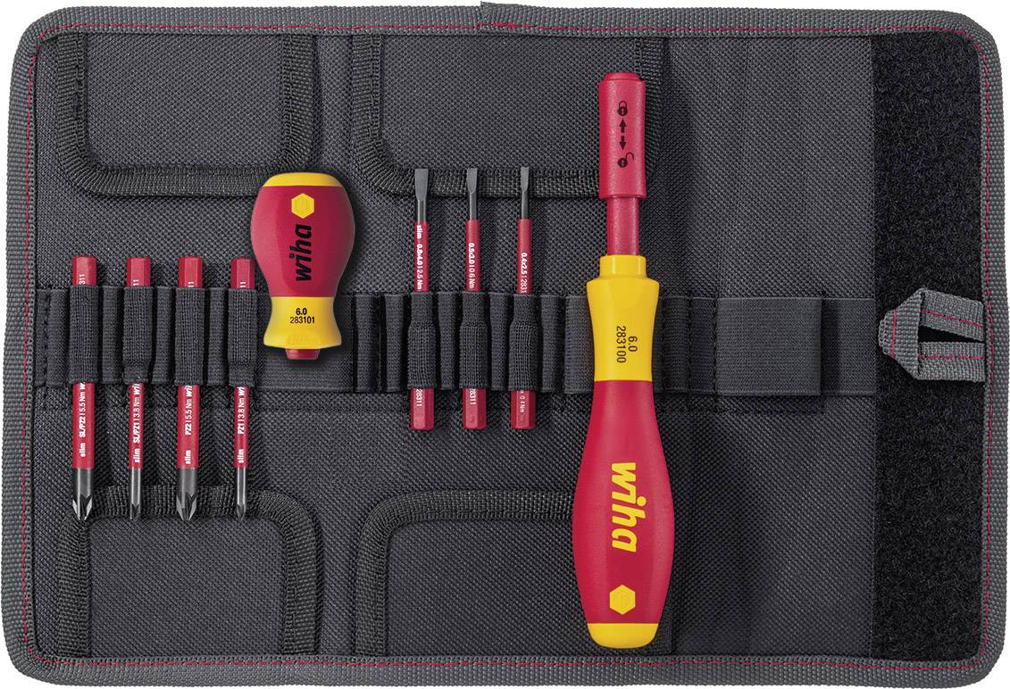 Wiha Wechselklingen-Set Schlitz, Kreuzschlitz Pozidriv, Kreuzschlitz Phillips