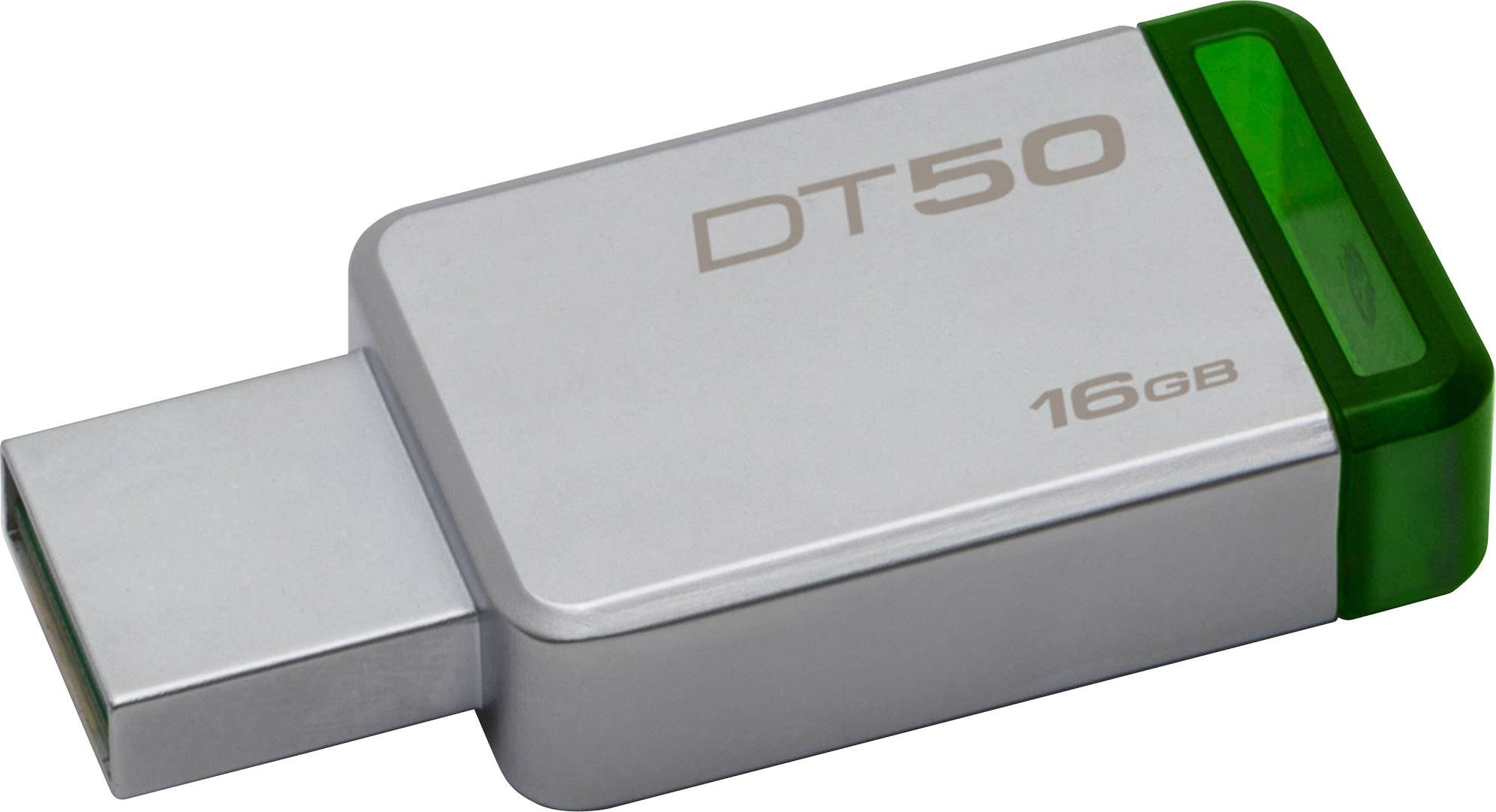 Kingston DT50 USB-Stick 16GB Silber DT50/16GB USB 3.1