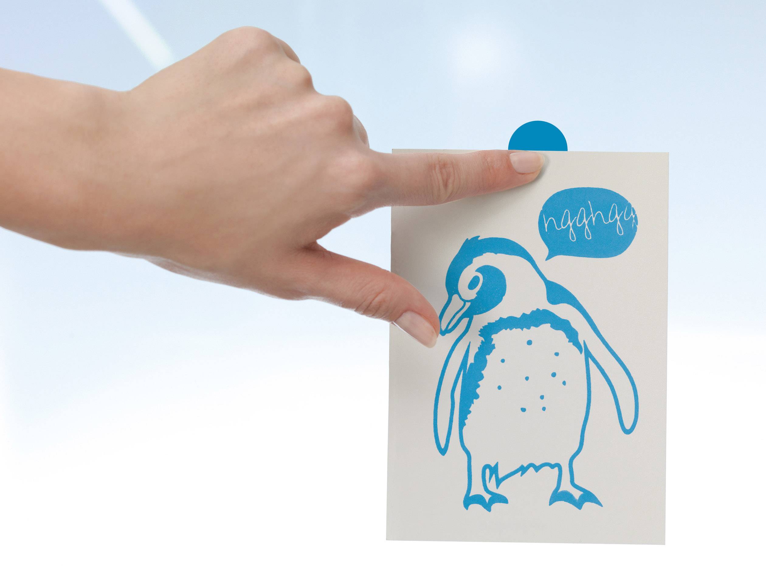 TESA TACK Doppelseitige Klebepads Blau Inhalt: 9St.