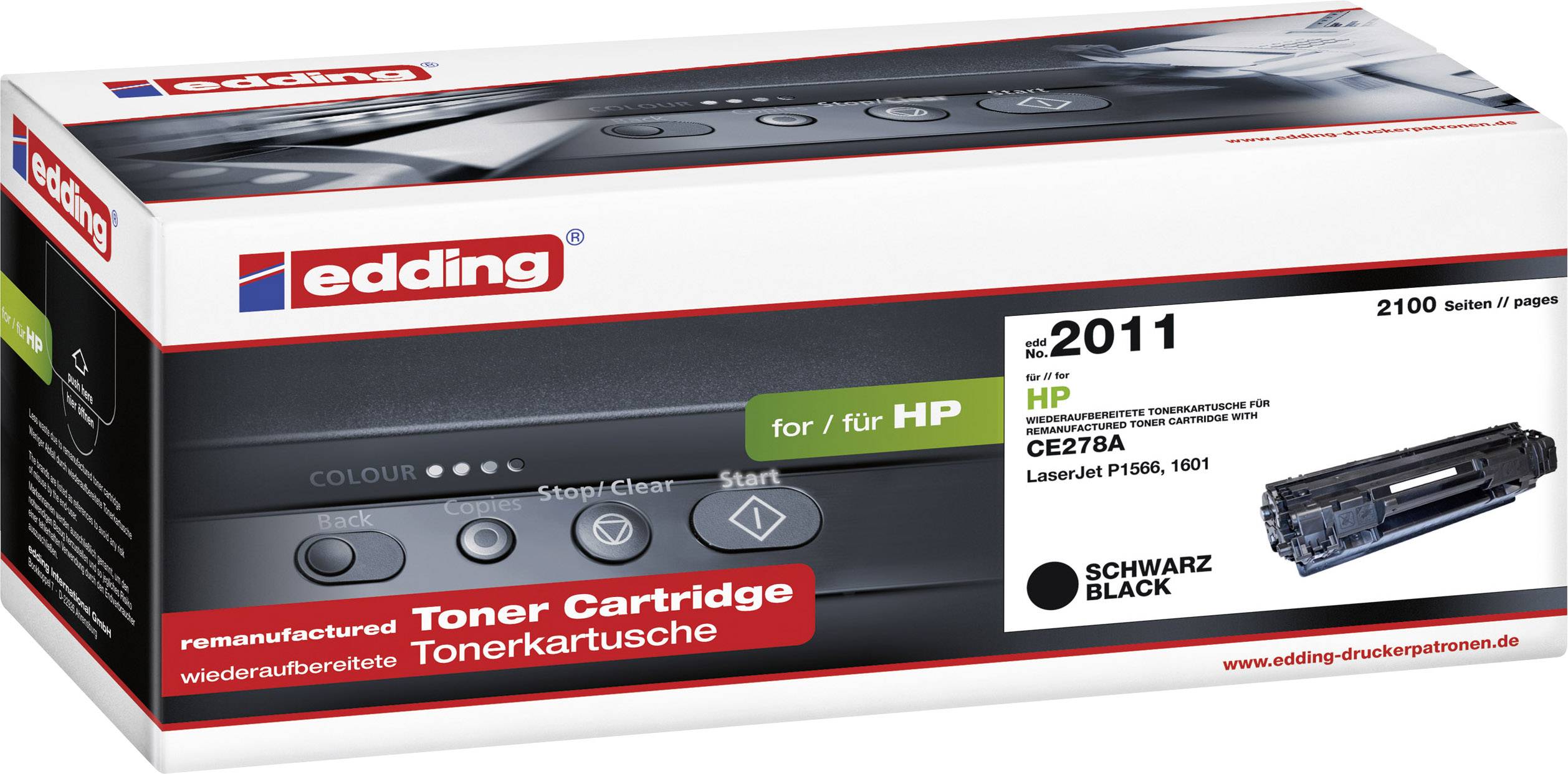 Edding Toner ersetzt HP 78A, CE278A Kompatibel Schwarz 2100 Seiten EDD-2011 18-2011