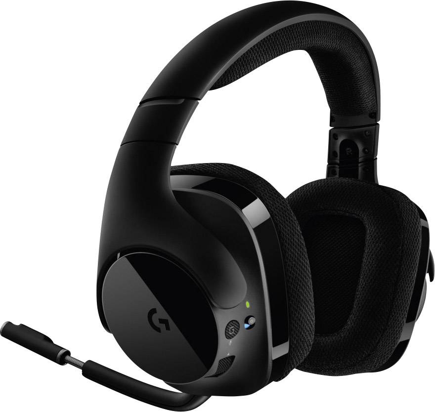 Logitech Gaming G533 Over Ear Headset 7.1 Surround Schwarz Mikrofon-Rauschunterdrückung, Noise Cancelling Lautstärkeregelung, Mikrofon-Stummschalt