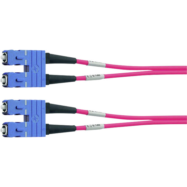 Telegärtner L00880C0010 fibre optique FO Câble de raccordement [1x SC mâle - 1x SC mâle] 50/125 µ Multimode OM3 1.00 m