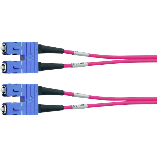 Telegärtner L00881A0028 fibre optique FO Câble de raccordement [1x SC mâle - 1x SC mâle] 50/125 µ Multimode OM4 2.00 m