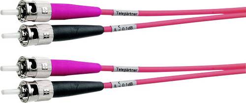 Glasfaser LWL Anschlusskabel [1x ST-Stecker - 1x ST-Stecker] 50/125 µ Multimode OM2 1.