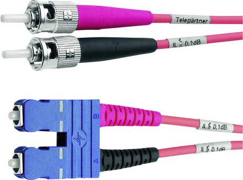 Telegärtner Glasfaser LWL Anschlusskabel [1x ST-Stecker - 1x SC-Stecker] 9/125 µ Singlemode OS2 1.