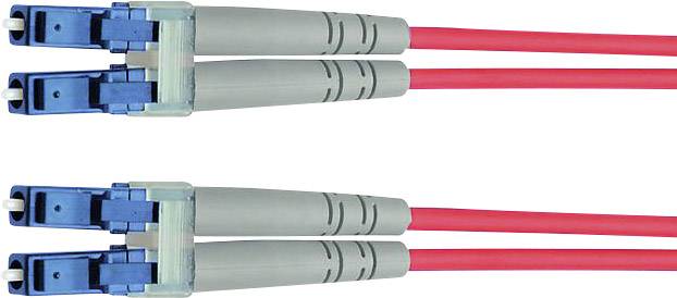 Telegärtner L00871A0004 Glasfaser LWL Anschlusskabel 2.00 m Orange [1x LC-Stecker - 1x LC-Stecker] 50/125 µ Multimode OM2