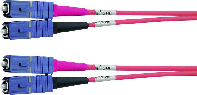 Telegärtner L00885C0020 Glasfaser LWL Anschlusskabel 10.00 m Türkis [1x SC-Stecker - 1x SC-Stecker] 50/125 µ Multimode OM3