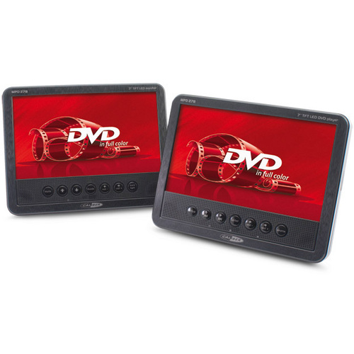 Caliber MPD278T Lecteur DVD pour appuie-tête avec 2 écrans Diagonale d'écran=17.78 cm (7 pouces)