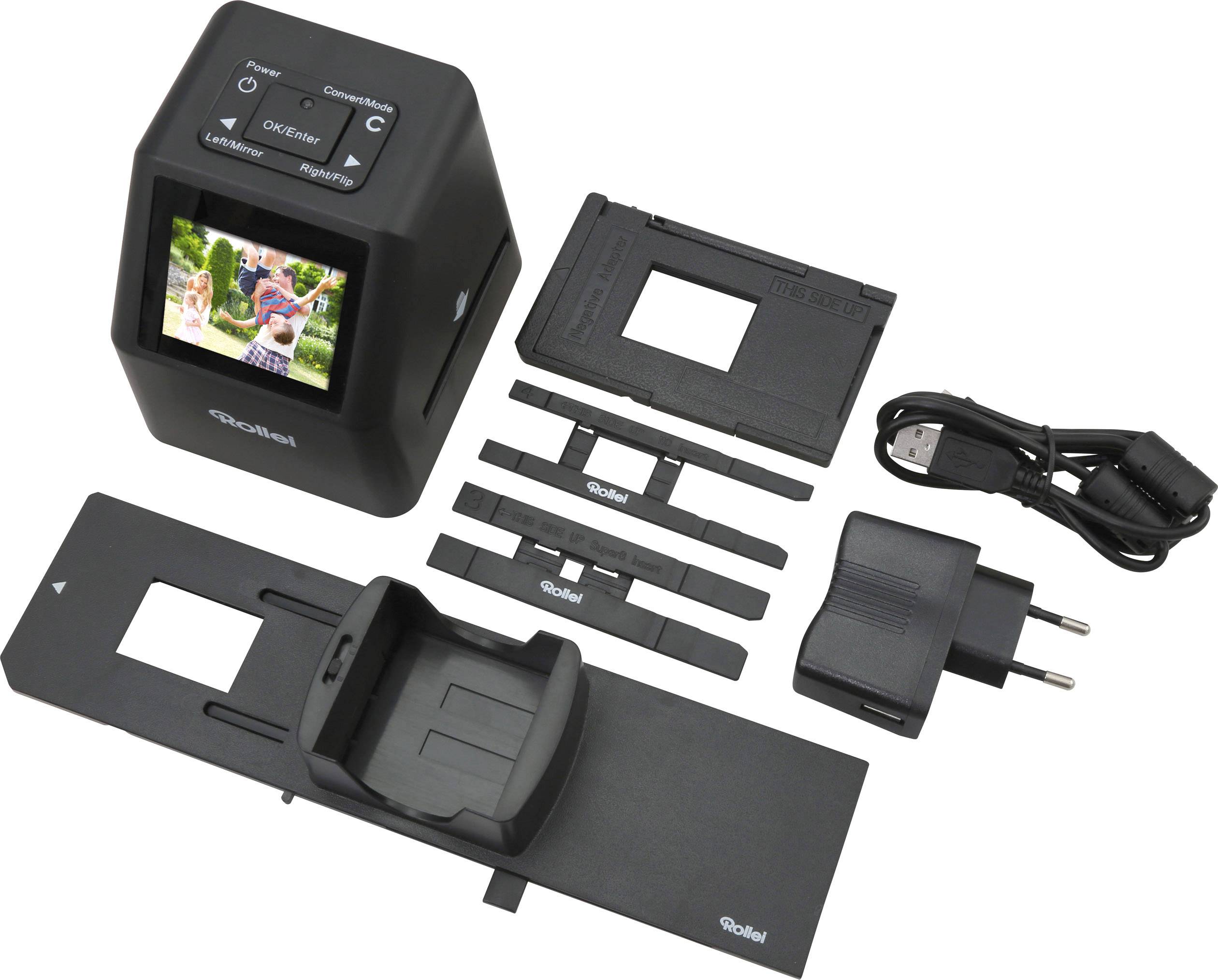 Rollei DF-S 315 SE Diascanner, Negativscanner 14 Mio. Pixel Display, Speicherkarten-Steckplatz, Super 8 Rollfilme, Pocketfilme