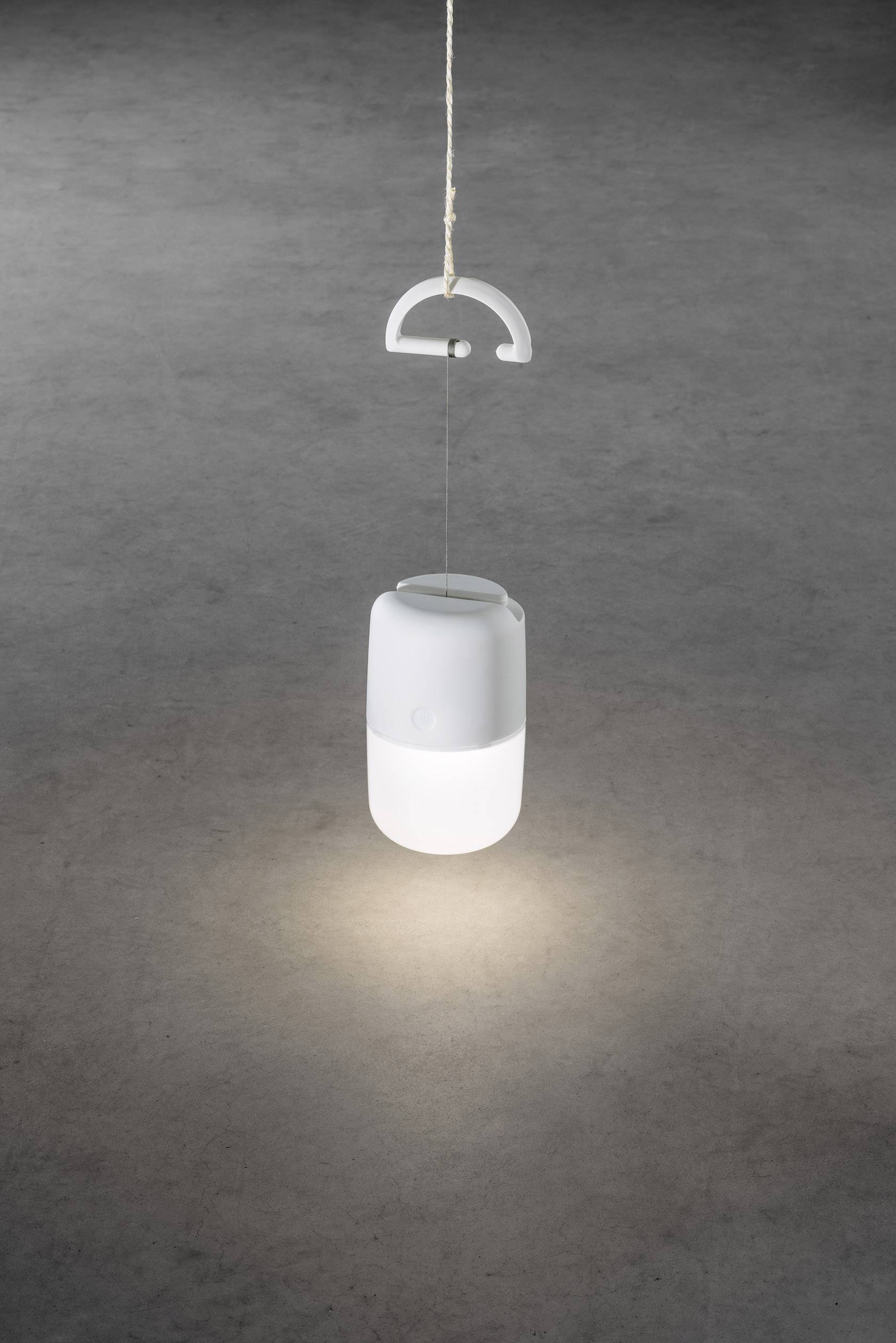 Konstsmide 7805-202 Assisi Solar-Tischlampe 1W Warmweiß Weiß