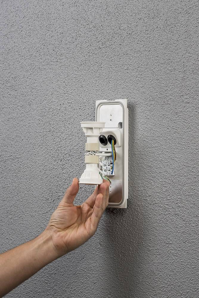 Konstsmide Potenza 7987-250 Außenwandleuchte LED, Energiesparlampe GU10 12W Weiß