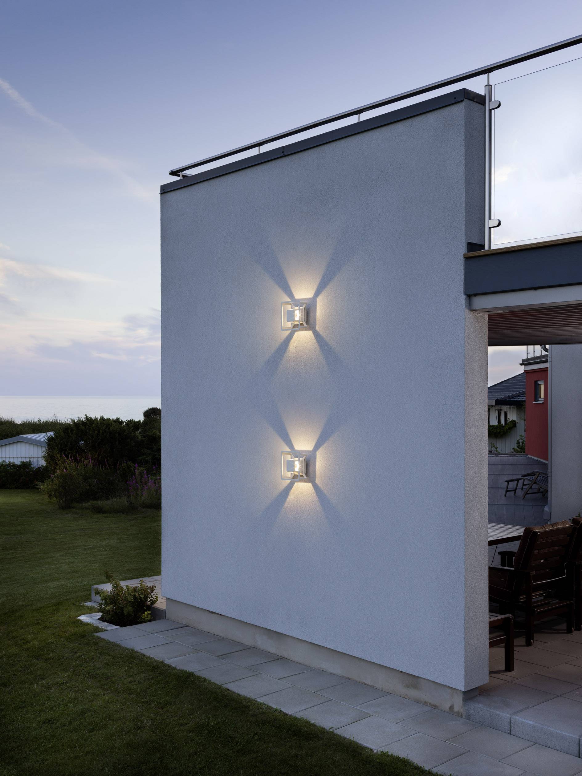 Konstsmide Pescara 7989-250 LED-Außenwandleuchte LED LED fest eingebaut 3W Weiß