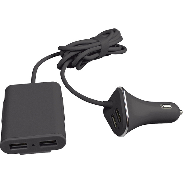 Eufab 16471 USB-Ladegerät KFZ, LKW Ausgangsstrom (max.) 9600 mA 4 x USB
